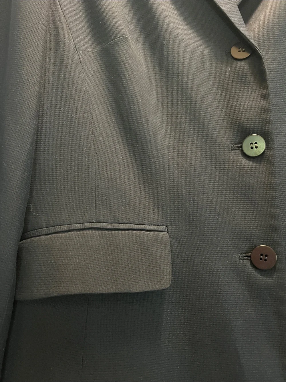 LOFT Navy Single-Breasted Women's Blazer - Picture 3 of 3